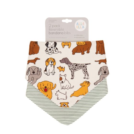 Bandana Bibs 2pk - Dog Breed - All4Ella