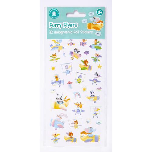 Holographic Sticker Set Furry Flyers 32-Piece LCBF
