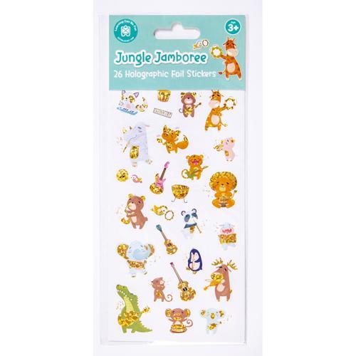 Holographic Sticker Set Jungle Jamboree 26-Piece LCBF