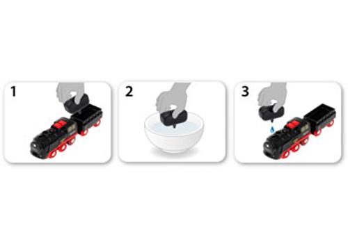 BRIO - B/O Steaming Train 3 Pieces