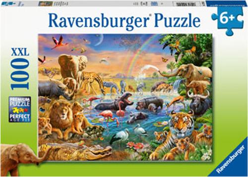 Ravensburger Savannah Jungle Waterhole Puzzle 100 Pieces