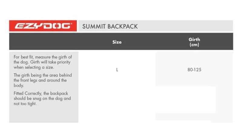 Dog Backpack - ED Summit Medium (Red)