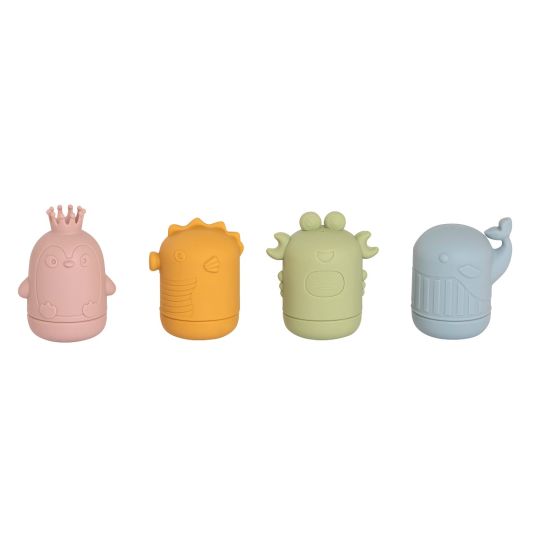 Squeezy Silicone Bath Toys - Sea Friends - All4Ella