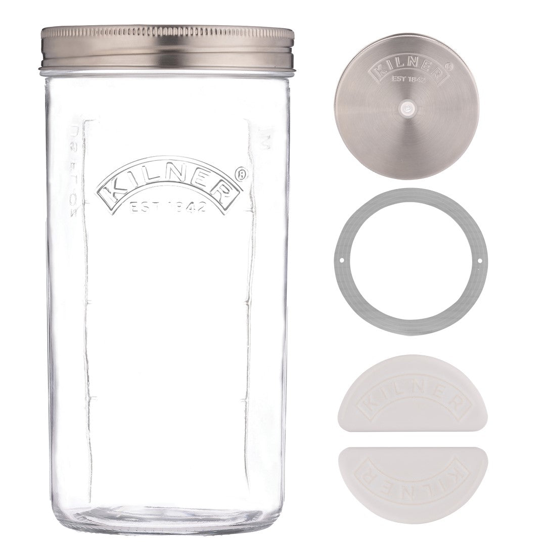 Wide Mouth Fermentation Set - KILNER (1 Litre)