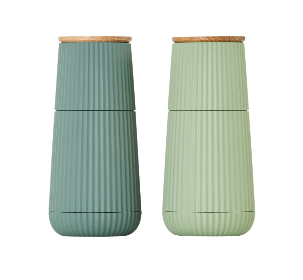 Salt & Pepper Mill Set - Adhoc Scape Green (12.3cm)