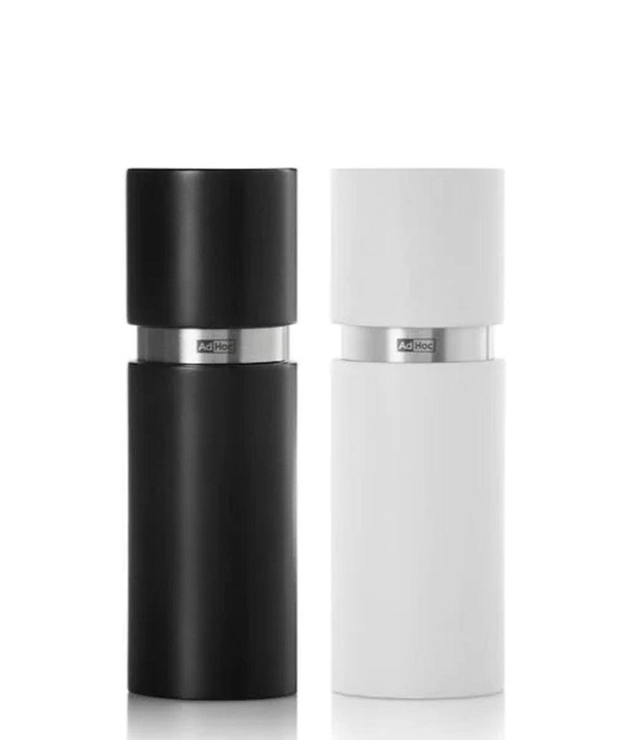 Salt & Pepper Mill Set - Adhoc Textura Black/White (15cm)