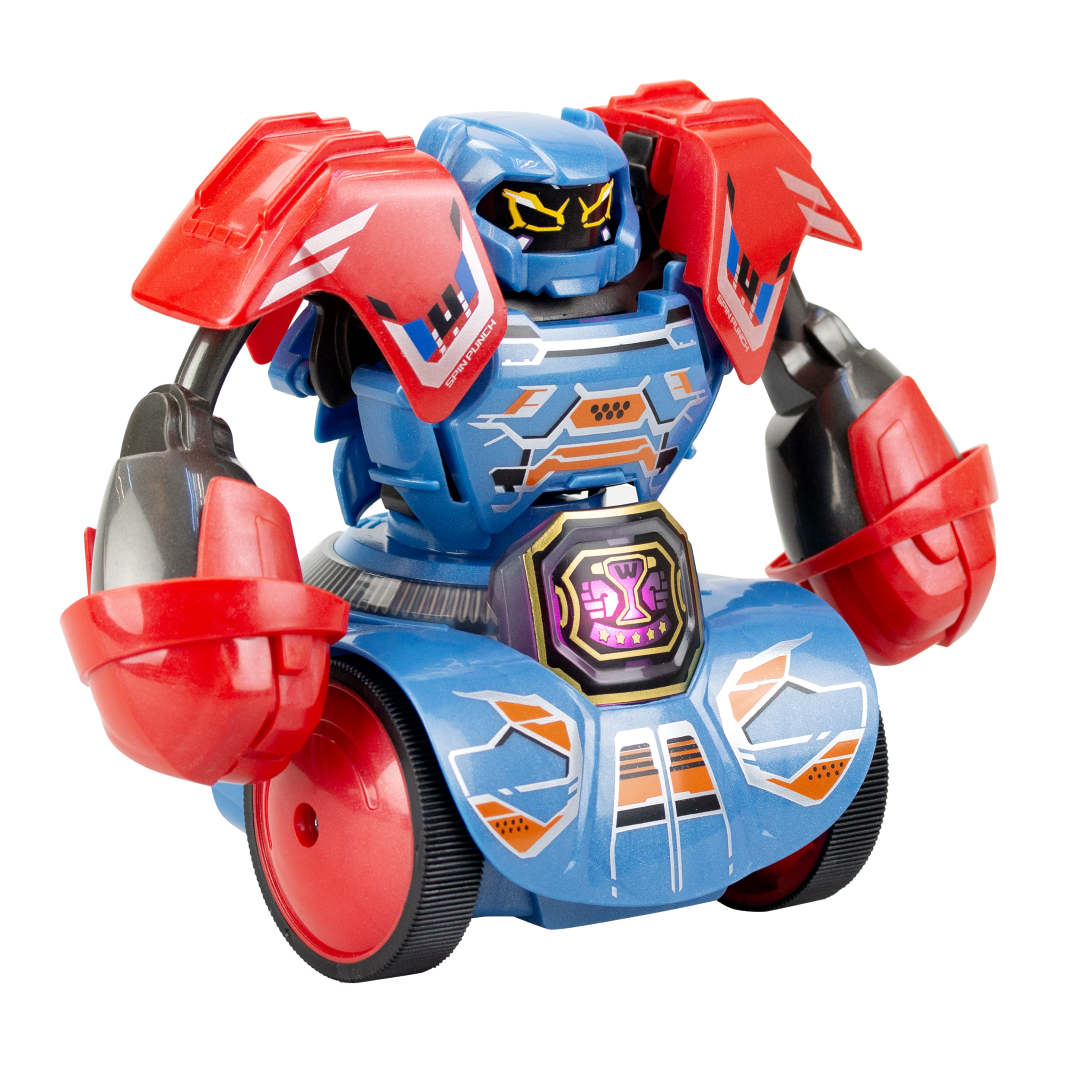 Dynamic Silverlit Robo Kombat Tornado Pack B with 360° Punch, LED Power Belt, and Spinning Combo Punch for thrilling robot battles.