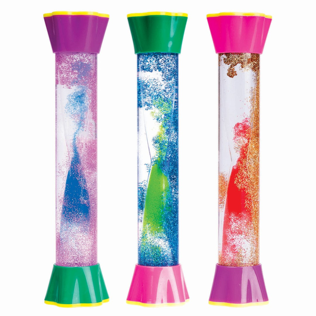 Sensory Stick - Glitter Hourglass (Set of 12 Assorted)