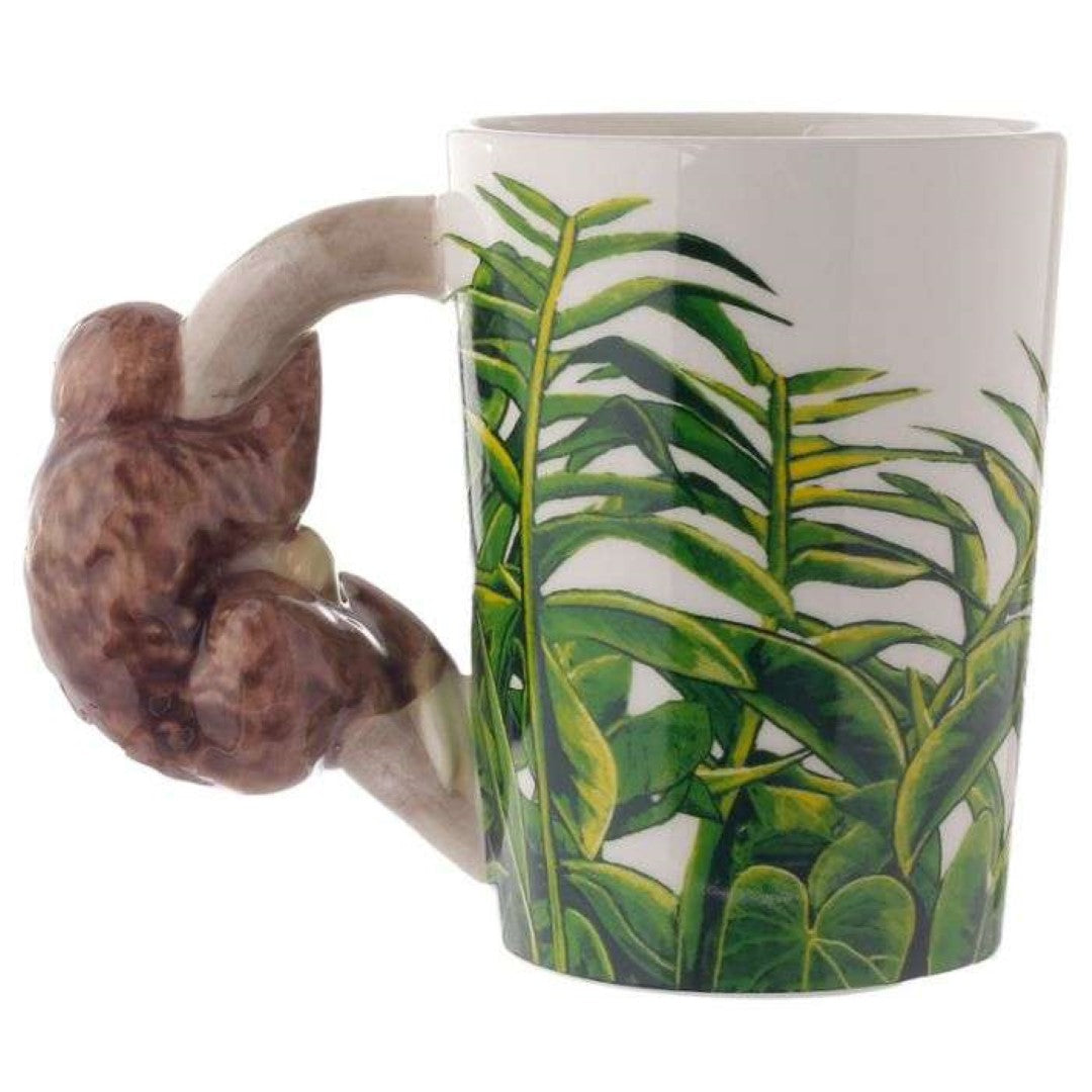 Ceramic Mug - Jungle Explorer Sloth Shaped Handle (400ml)