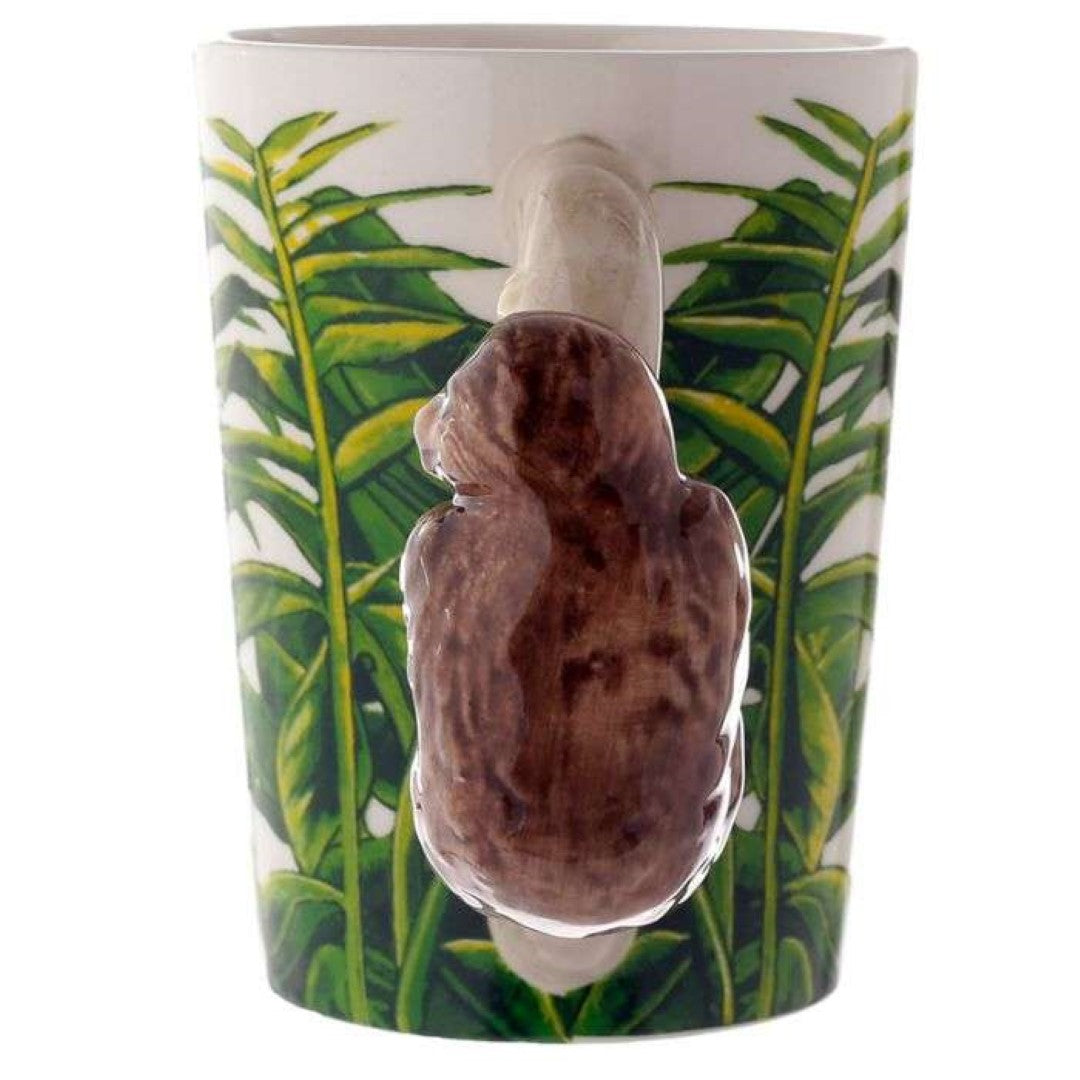Ceramic Mug - Jungle Explorer Sloth Shaped Handle (400ml)