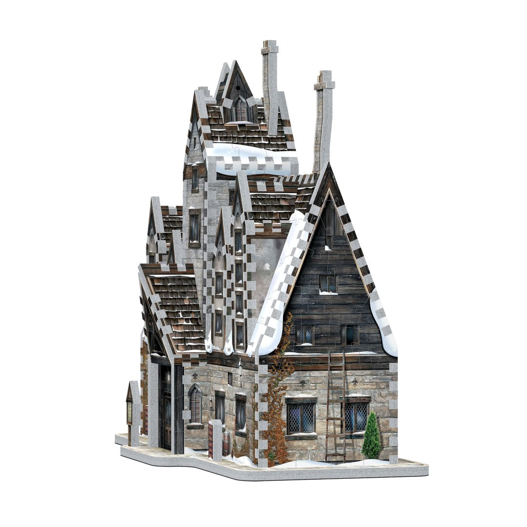 3D jigsaw puzzle of Hogsmeade's Three Broomsticks pub, capturing magical details for Harry Potter fans.