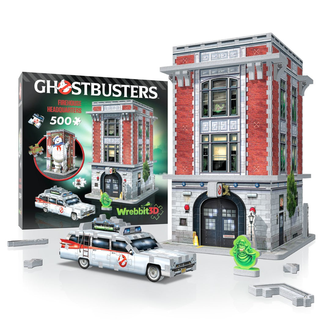 3D Jigsaw Puzzle - WREBBIT 3D GHOSTBUSTERS FIREHOUSE HQ