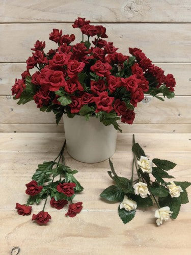 Artificial Mini Velvet Alice Rose Bush