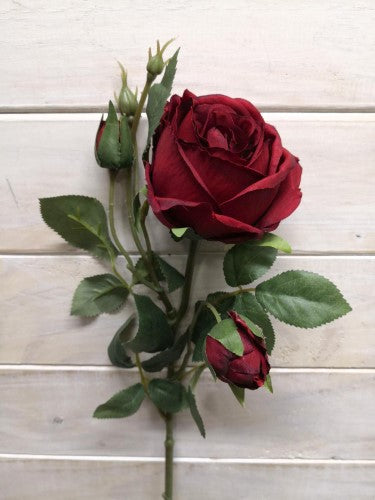 Artificial Single iceberg Rose stem (Red)