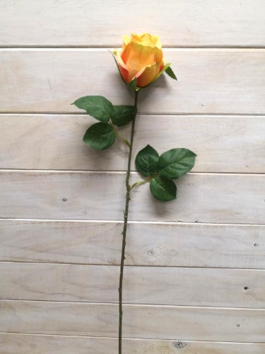 Artificial Limbo Rose Bud Stem (Orange)