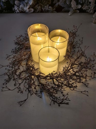 Flameless Acrylic Candle - Remote Control (Set of 3)