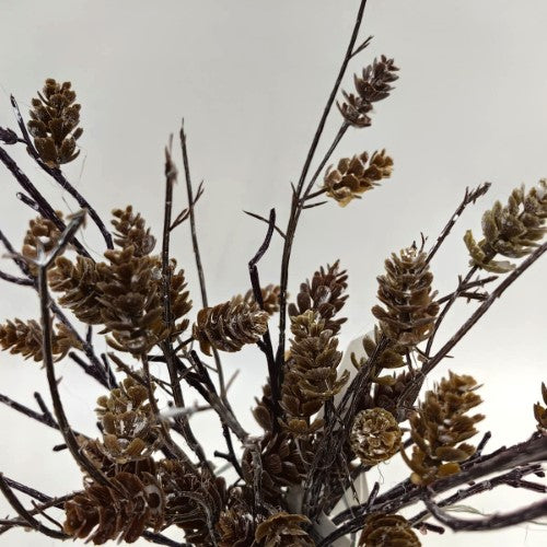 Artificial Brown Pine Cone Pick (Brown)