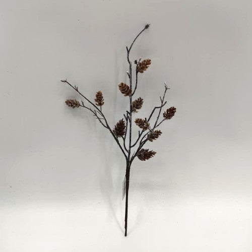 Artificial Brown Pine Cone Pick (Brown)