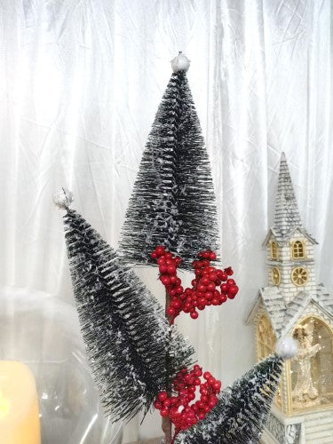 Artificial Berry Spray with Xmas Tree X 3