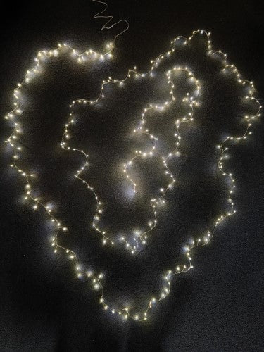 Firecracker Silver String with 100 Warm Lights (3M)