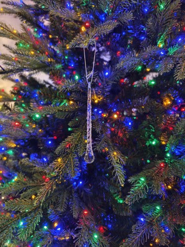 Tree Ornament - Crystal Water Drop (Box of 6)