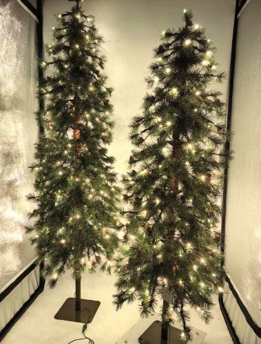 Needle Pine Christmas Tree = & 160 Multi Function LED Lights & 316 Tips - 5'