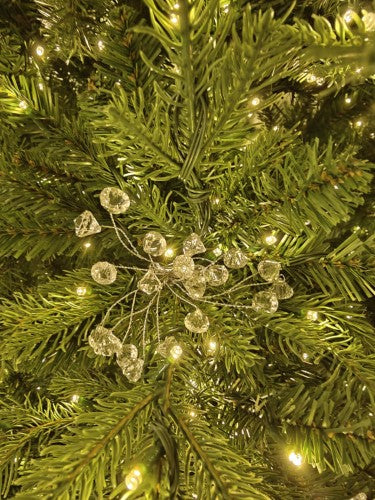 Tree Ornament - Floral Acrylic Crystal Drop