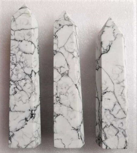 Crystal Point - White Howlite Point (880-905g)
