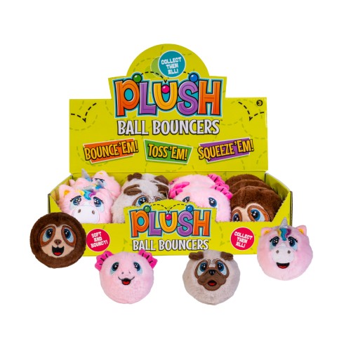Plush Bouncing Ball - Best Mates (Set of 12 Assorted)