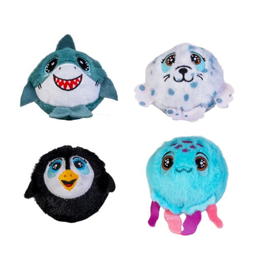 Plush Bouncing Ball - Sea Animal (Set of 12 Assorted)