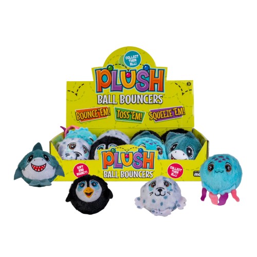 Plush Bouncing Ball - Sea Animal (Set of 12 Assorted)