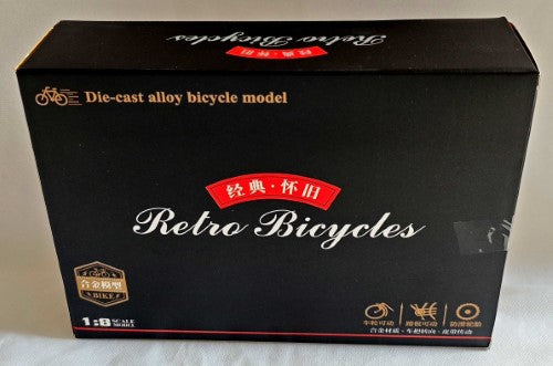 Ornament - Retro Bicycle Black (18 x 6 x 3cm)