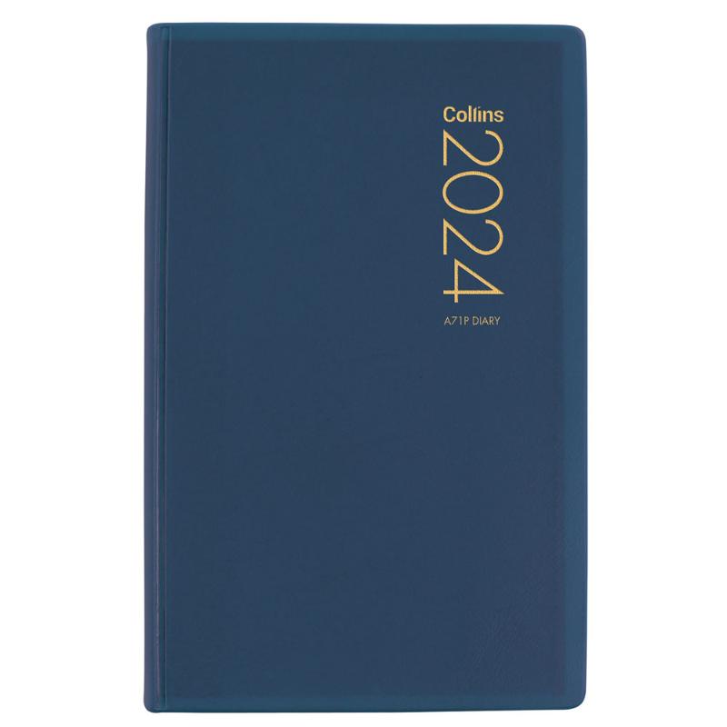 Collins Diary A71P Navy Even Year