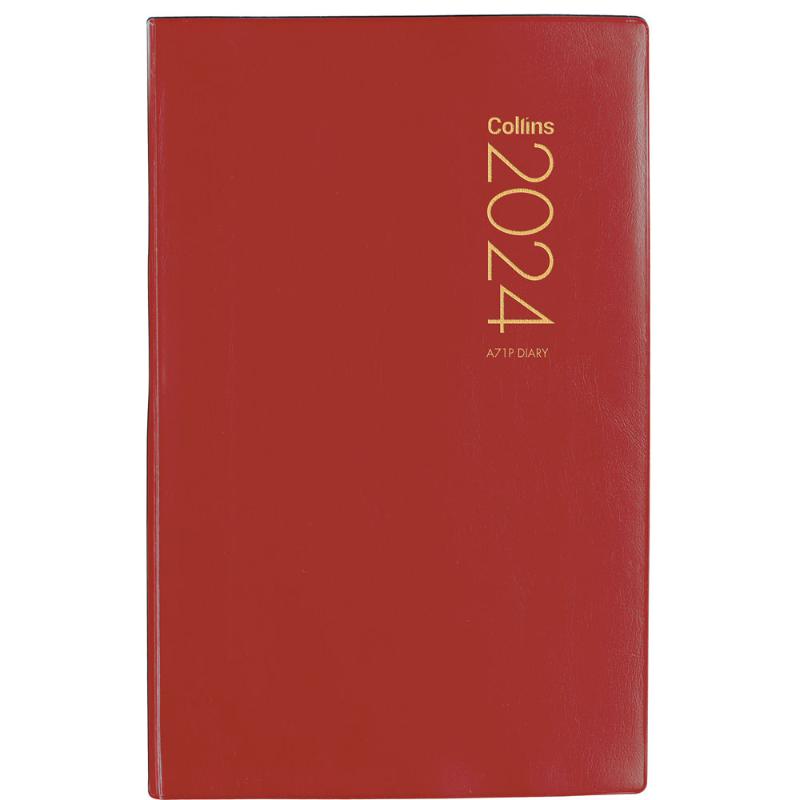 Collins Diary A71P Red Even Year