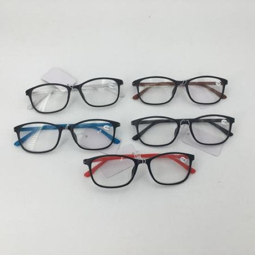 Set of 12 lightweight reading glasses +175, perfect for clear vision and comfort, ideal for any reading environment.