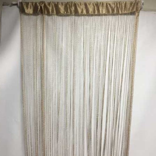 Door Curtain - 1m x 2m Golden (Set of 6)