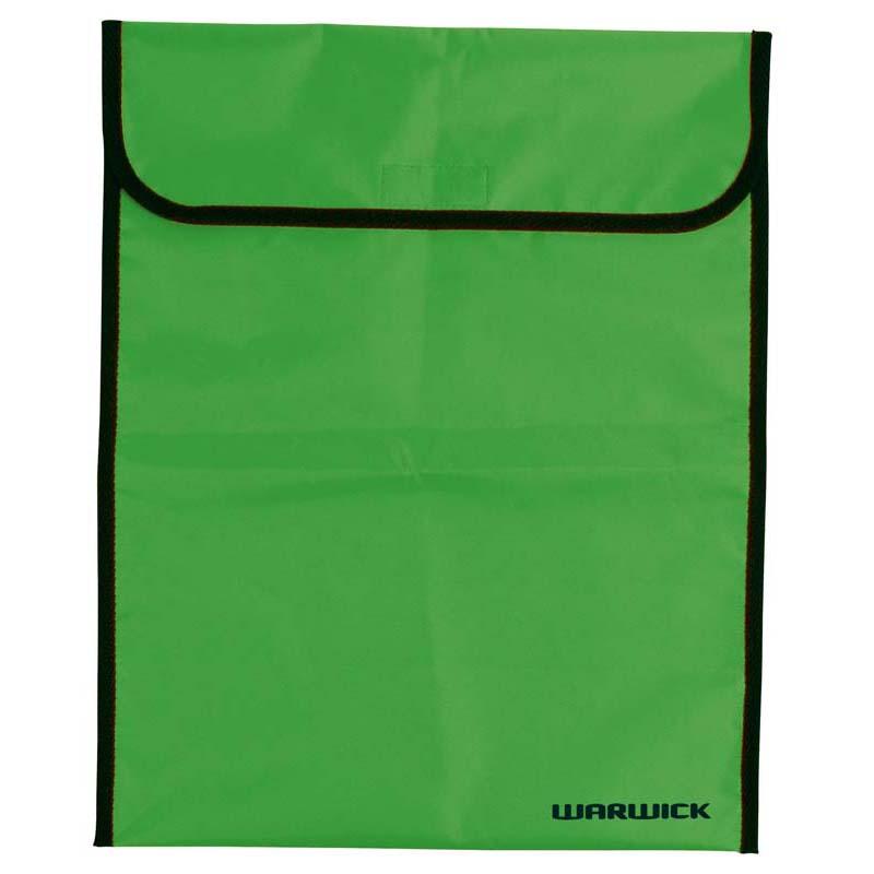 Bright lime green Warwick Homework Bag with Velcro closure, spacious for notebooks and supplies, perfect for students.