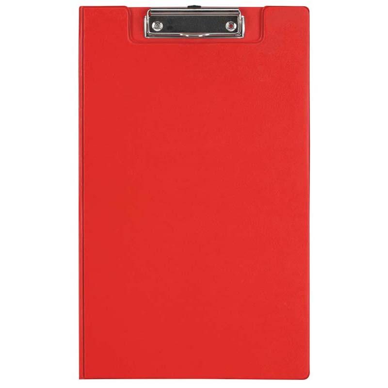 FM Clipboard Red With Flap Foolscap