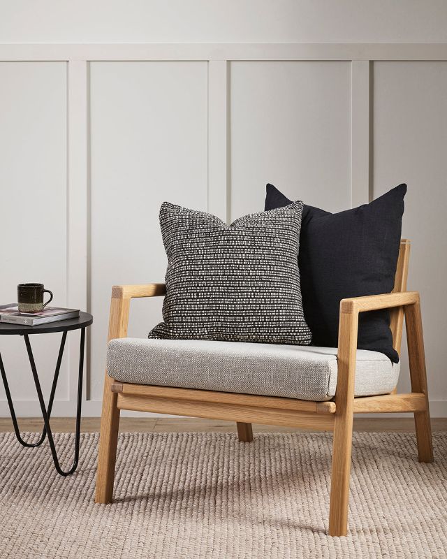 Milano Cushion - Charcoal 55x55cm - OLLO