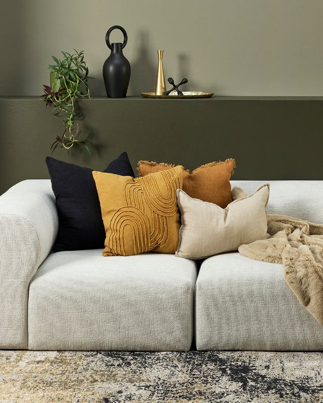 Milano Cushion - Charcoal 55x55cm - OLLO