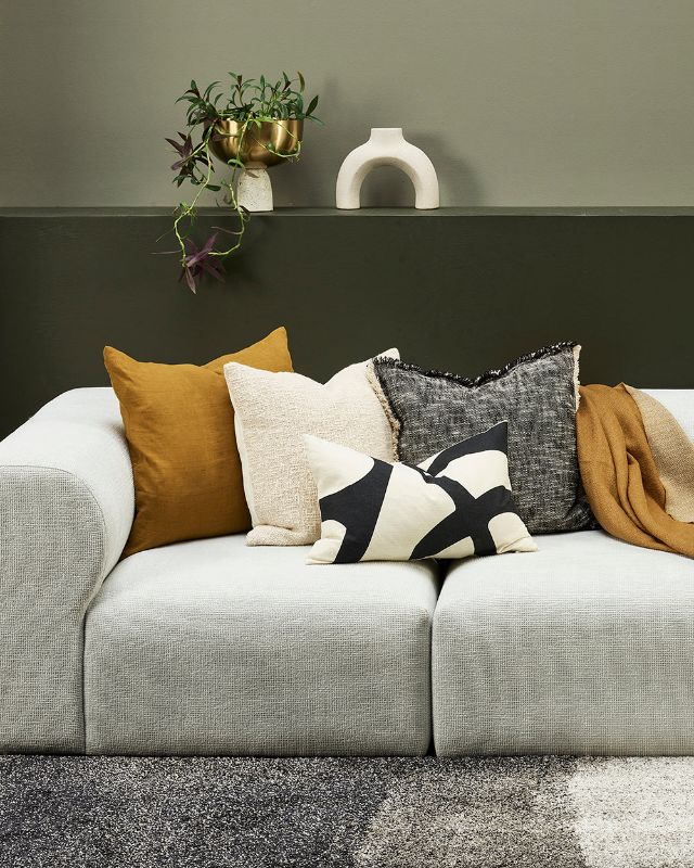 Arezzo Cushion - Black 50x50cm - OLLO