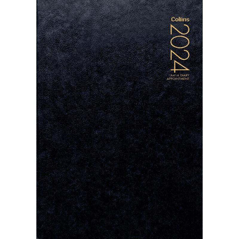 Collins Diary A41A Black Appointment Even Year