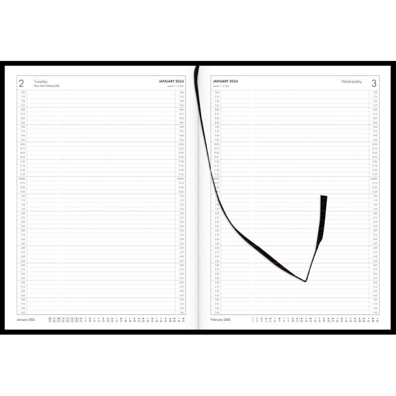 Collins Diary A41A Black Appointment Even Year