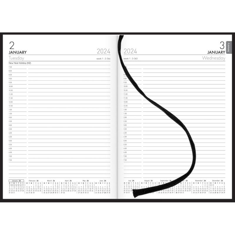 Collins Diary A51A Black Appointment Even Year