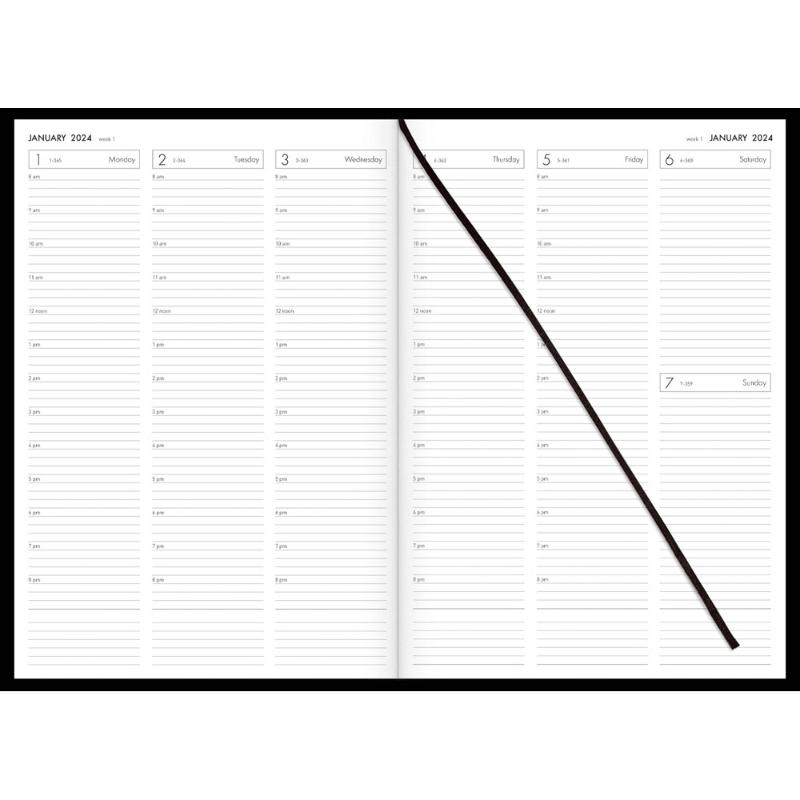 Collins Diary A43A Black Appointment Even Year
