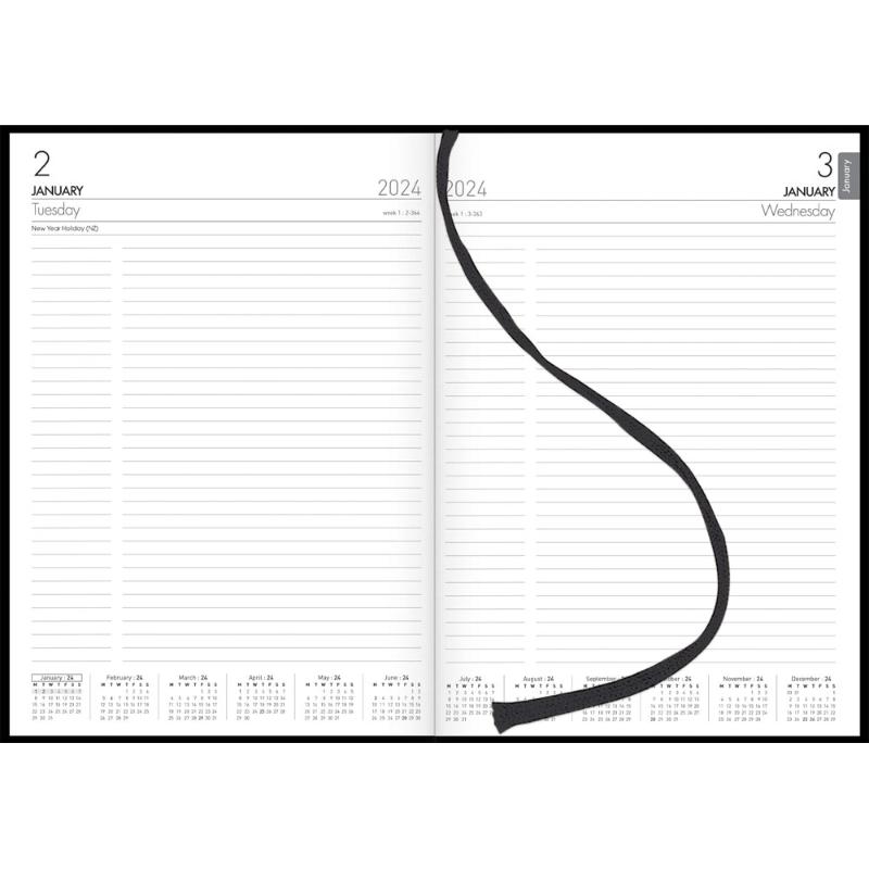 Collins Diary A41 Black Even Year