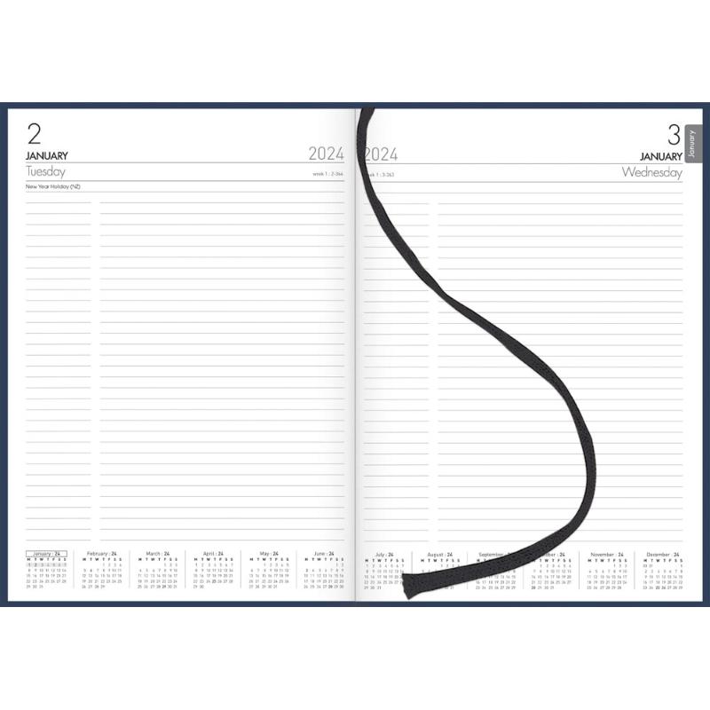 Collins Diary A41 Navy Even Year