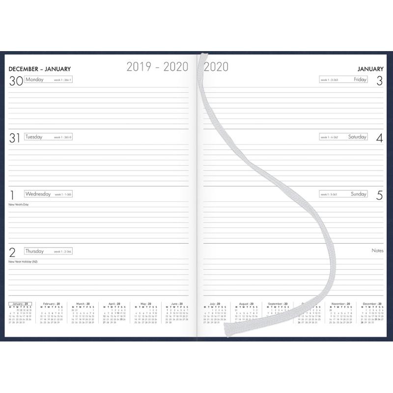 Collins Diary A43 Navy Even Year