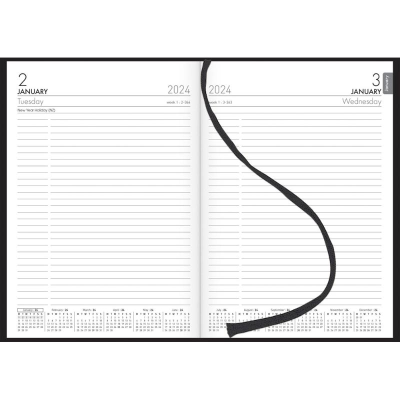 Collins Diary A51P Black Even Year