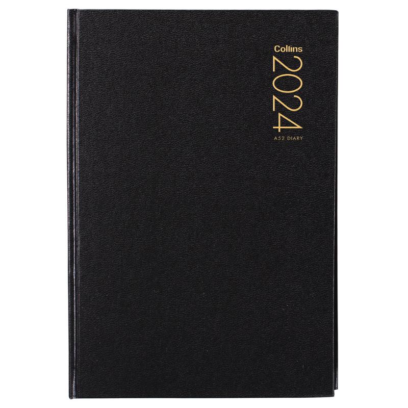 Collins Diary A52 Black Even Year